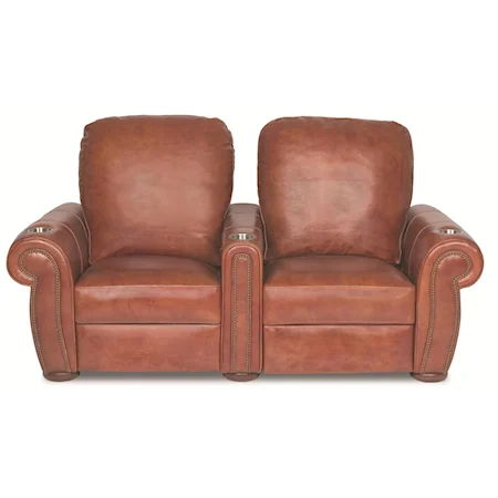 Traditional 2 Piece Leather Home Theater Recliners